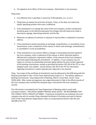 Sample Form CORP-T06 Amendment and/or Restatement of Certificate of Formation of a Texas Trust Company - Texas, Page 2