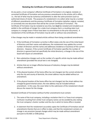 Sample Form CORP-T06 Amendment and/or Restatement of Certificate of Formation of a Texas Trust Company - Texas, Page 6