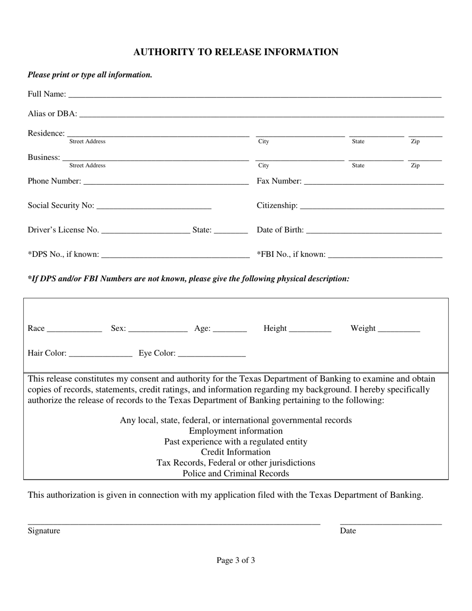 Exhibit A Biographical Data - Texas, Page 3