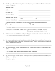 Prepaid Funeral Benefit Contract Application - Trust-Funded Form - Texas, Page 3