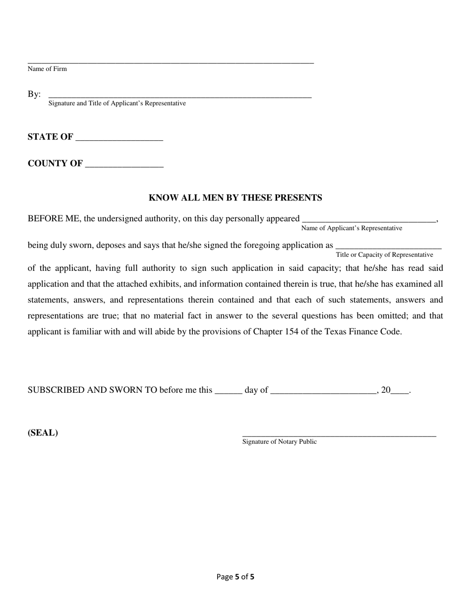 Prepaid Funeral Benefit Contract Application - Insurance-Funded Form - Texas, Page 5