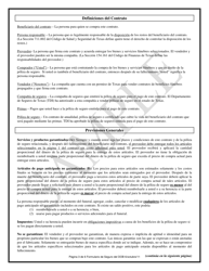 Contrato De Beneficios Funebres Prepagados Mediante Fondos De Un Seguro - Texas (Spanish), Page 3