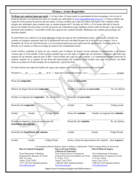 Contrato De Beneficios Funebres Prepagados Mediante Fondos De Un Seguro - Texas (Spanish), Page 6