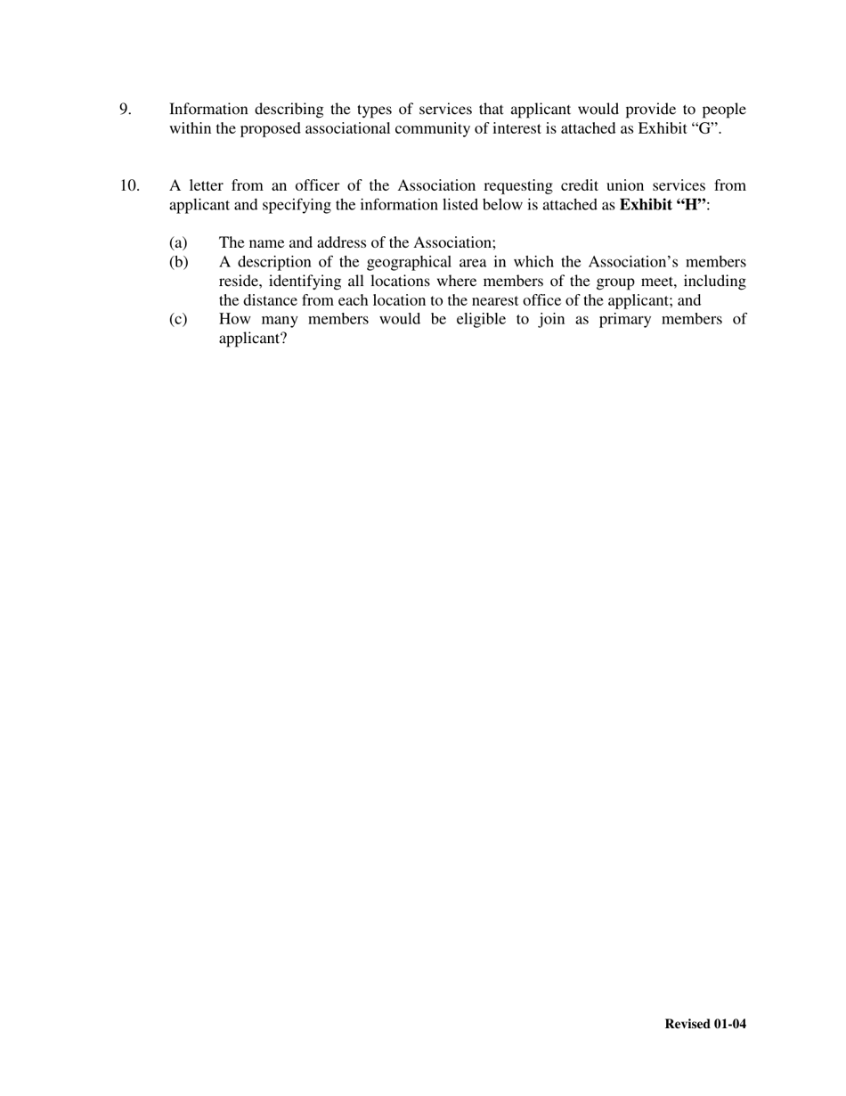 Application to Amend Bylaws (Section 3.01) Community of Interest - Associational - Texas, Page 3