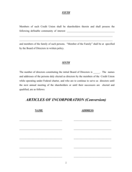 Articles of Incorporation - Charter Conversion - Texas, Page 2