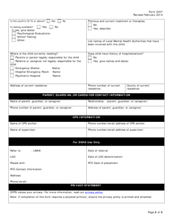 Form K-908-2037 Referral for Placement in a Dshs-Funded Rtc - Child Not in Dfps Conservatorship - Texas, Page 2