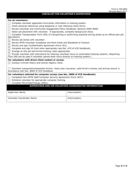 Form C-105-0250 Volunteer Application - Texas, Page 4