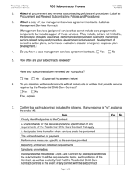 Form 2033A Rcc Subcontractor Process - Texas, Page 2