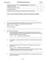 Form 2033A Rcc Subcontractor Process - Texas, Page 3