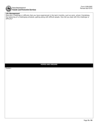 Form K-908-2605 Supervised Independent Living Application - Texas, Page 5