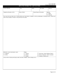 Form F-500-2851 Dfps Security Guard or Custodial Services Automated Background Check System (Abcs) New Account Request - Texas, Page 2