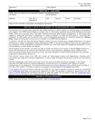 Form F-500-2854 Request for Child Abuse/Neglect Central Registry and Dps Criminal History Check - Texas, Page 2