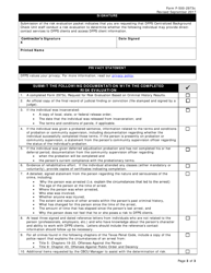 Form F-500-2973C Request for Risk Evaluation Based on Criminal History Results - Purchased Client Services - Texas, Page 3