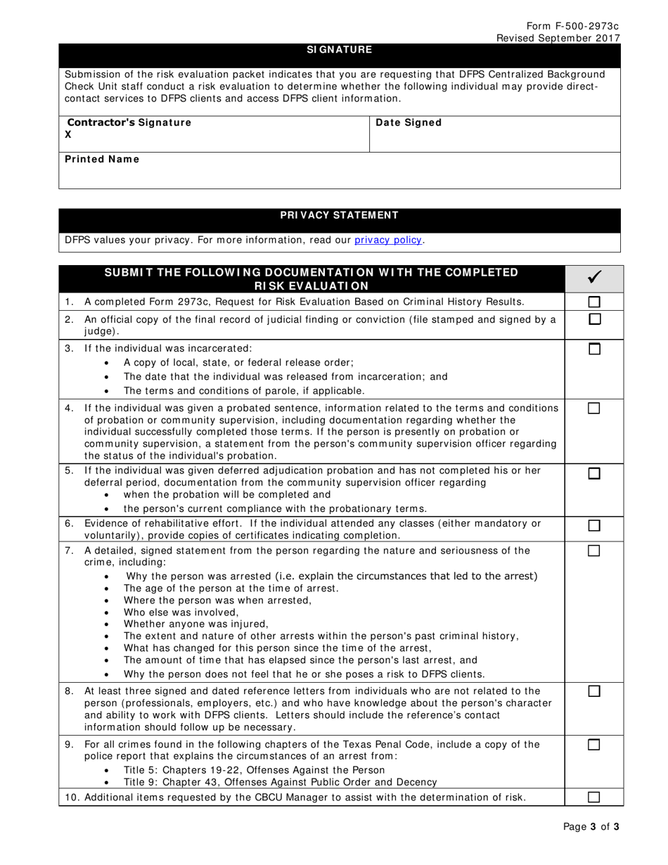 Form F-500-2973C - Fill Out, Sign Online and Download Fillable PDF ...