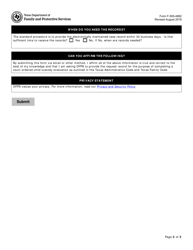 Form F-505-4882 Request From Child Custody Evaluator or Adoption Evaluator for Case Records - Texas, Page 2