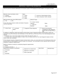 Form F-500-2971C Request for Criminal History and Dfps History Check for Purchased Client Services Contractors - Texas, Page 3