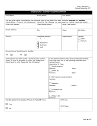 Form F-500-2971C Request for Criminal History and Dfps History Check for Purchased Client Services Contractors - Texas, Page 4