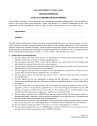 Document preview: License Plate Reader (Lpr) User Agreement - Texas