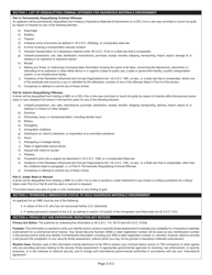 Form CDL-6 Texas Hazardous Materials Endorsement Application - Texas, Page 2