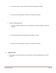 Form CO-103 Applicant Self Evaluation Questionnaire - Texas, Page 10