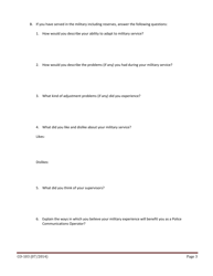 Form CO-103 Applicant Self Evaluation Questionnaire - Texas, Page 3