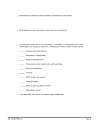 Form CO-103 Applicant Self Evaluation Questionnaire - Texas, Page 5