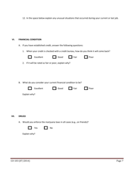 Form CO-103 Applicant Self Evaluation Questionnaire - Texas, Page 7