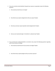 Form CO-103 Applicant Self Evaluation Questionnaire - Texas, Page 9