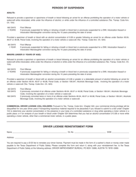 Form DIC-25 Notice of Suspension Temporary Driving Permit - Texas, Page 2
