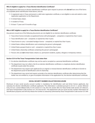 Form DL-14C Application for Texas Election Identification Certificate - Texas, Page 2