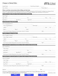 Document preview: Form MA-005 Changes to Mutual Policy - Texas