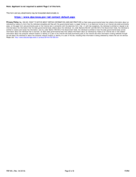 Form PSP-MIL Armed Services Affidavit - Texas, Page 2