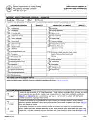 Form RSD-901 One Time Permit Application - Texas, Page 2