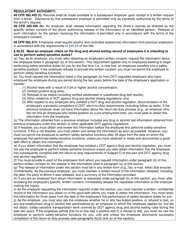 Form SBT-13 Previous Employment Substance Testing Request - Texas, Page 2