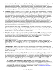 Form 804 Periodic Report of a Limited Partnership - Texas, Page 2