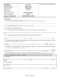 Form 804 Periodic Report of a Limited Partnership - Texas, Page 4