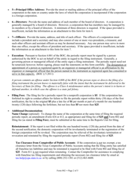 Form 802 Periodic Report of a Nonprofit Corporation - Texas, Page 2