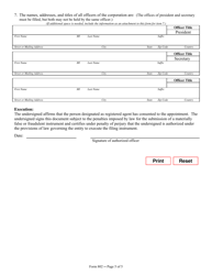 Form 802 Periodic Report of a Nonprofit Corporation - Texas, Page 5