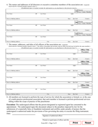 Form 803 Annual Statement of a Professional Association - Texas, Page 5