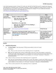 Form OP-DEL (TCEQ-10011) Delegation of Responsible Official Information - Texas, Page 2
