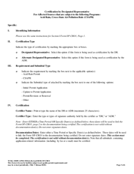 Form OP-CRO1 (TCEQ-10009) Certification by Responsible Official - Texas, Page 5