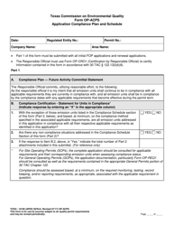Form OP-ACPS (TCEQ-10100) Application Compliance Plan and Schedule - Texas, Page 7