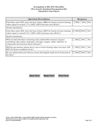 Form TCEQ-10145 Exemption 106.492 Checklist Smokeless Gas Flares - Texas, Page 2
