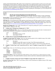 Form OP-UA22 (TCEQ-10047) Printing Attributes - Texas, Page 2