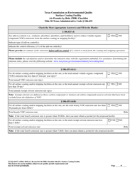 Form TCEQ-10137 Surface Coating Facility Air Permits by Rule 106.433 Checklist - Texas, Page 4