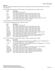 Form OP-UA2 (TCEQ-10003) Stationary Reciprocating Internal Combustion Engine Attributes - Texas, Page 27