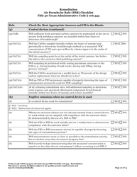Form TCEQ-10148 Remediation Air Permits by Rule (Pbr) Checklist - Texas, Page 10