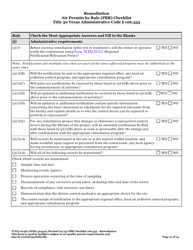 Form TCEQ-10148 Remediation Air Permits by Rule (Pbr) Checklist - Texas, Page 12