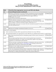 Form TCEQ-10148 Remediation Air Permits by Rule (Pbr) Checklist - Texas, Page 2