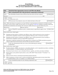 Form TCEQ-10148 Remediation Air Permits by Rule (Pbr) Checklist - Texas, Page 4
